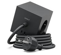 Avolt Regleta eléctrica Square 1. toma de corriente y USB-C 30W 3 m Stockholm Black