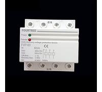 AVSBBYEPS Dispositivo de protección contra sobretensión y subtensión FVP 380 V 3P+N for riel DIN, autorrecuperación, reconexión automática, 40 A, 60 A(32A)