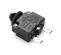 AVSBBYEPS Disyuntor de 27 A, Interruptor botón térmico, unipolar, pulsador for reiniciar, Protector sobrecarga del Motor(19A)