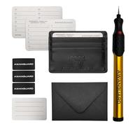 AWANGUARD Senator Basic Plus - 3x24 SEED Phrase Cartera Bitcoin de Acero para Criptomonedas Frase de Recuperación + Pluma para Grabar. Compatible con Todas las Carteras de Criptomonedas.