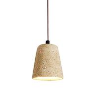 AWEITG Lámpara Colgante Moderna Lámpara de Techo Colgante de Piedra Natural Lámpara pequeña de Madera Lámpara Colgante nórdica única E27 Iluminación Colgante for Comedor Mesita de Noche Luces de Isla