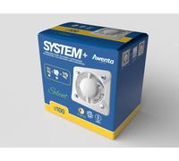 Awenta SYSTEM+ KWS100H, cuerpo de ventilador, Ø 100 mm, silencioso, con sensor de humedad y temporizador