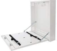 AWO530W: Caja metálica para grabadora, para montaje en pared, color blanco, con cerradura y protección antirrobo