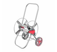 Awtools carro para manguera metálico, capacidad 60m, estructura resis
