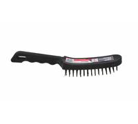Awtools, cepillo de alambre con mango plástico y 3 filas, ideal para