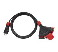 AWTOOLS Extreme 40m Power Extension Cable, heat-resistant 3x1.5mm with 3 outlets, IP54, 16A/4000W, ideal for outdoor use, perfect as a power outlet extender.