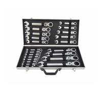 Awtools flat and open-end wrench set 22 pcs 6-32 in case for precise torque adjustments, ideal for professionals and DIY enthusiasts, includes a 3-year warranty and is perfect for a variety of tasks.