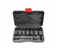 Awtools impact set 1/2" with 15 pieces, ideal for heavy-duty applications, includes durable sockets for versatile use, perfect for impact wrench adapters.