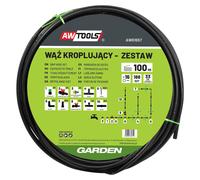 AWTOOLS: Kit de manguera de riego por goteo, 100 metros, 188 emisores.