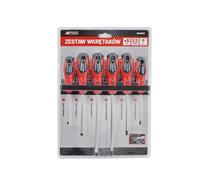 Awtools screwdriver set, 6 pieces with cross and flat screwdrivers, includes magnetic bits for precision work, ideal for repairs and electronic tools, perfect multi-bit screwdriver for various tasks.