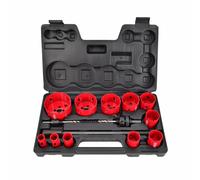 Awtools, set de coronas bimetálicas 15 piezas 19-76mm, para perforaci