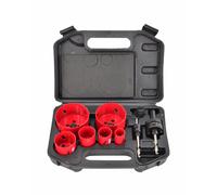 Awtools, set de coronas bimetálicas 8 piezas 22-73mm, para perforacio