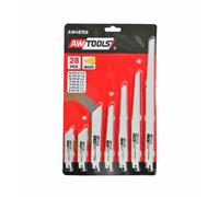 Awtools, set de sierras para sierra recíproca 28 piezas, para cortes