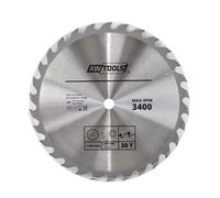 Awtools, sierra circular tct 125x22x16z, para cortes en madera, plást
