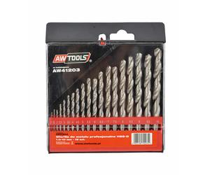 Awtools wiertła do metalu hss-g komplet 19elem. /1,0-10,0mm/