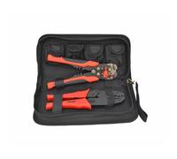 Awtools wire stripper and electrician pliers set with 5 matrices and insulation remover, offering a versatile solution for electrical tasks and repairs, backed by a 3-year warranty.