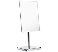 Axentia Espejo cosmético, Espejo de maquillaje Rectangular, Espejo de tocador para baño, Espejo afeitado con ángulo ajustable, Plateado, aprox. 21 x 22 x 9 cm