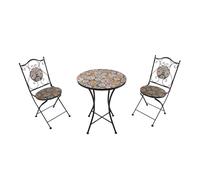 AXI Amelie Mesa y sillas Terraza, 2 Sillas 1 Mesa, Conjunto Mesa y Sillas Jardin Mosaico Casa del Sol - Conjunto Mesa y Sillas Terraza, Mesa y Sillas exterior Mosaico para Jardin/Balcon/Terraza