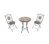 AXI Amelie Mesa y sillas Terraza, 2 Sillas 1 Mesa, Conjunto Mesa y Sillas Jardin Mosaico Casa del Sol - Conjunto Mesa y Sillas Terraza, Mesa y Sillas Exterior Mosaico para Jardin/Balcon/Terraza.