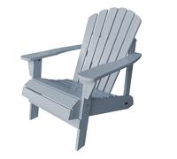 AXI Carmen Silla adirondack, Silla Jardin Madera, Gris| Silla Jardin, Silla Terraza 1 persona /Silla exterior | Sillon Terraza Respaldo alto 90 x 78 x 93 cm 14 kg