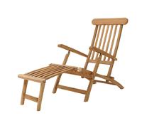 AXI Costa Tumbona de madera de teca | Tumbona de jardin ajustable en 4 posiciones | Chaise Longue pour l'exterieur / le jardin