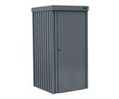 AXI Hector Premium armario de almacenaje para jardin, 1300L, acero galvanizado | armario de almacenaje para exterior, techo inclinado | armario de almacenaje para exterior | Cerradura con 2 llaves