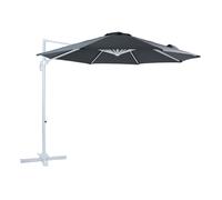 AXI Marisol Sombrilla Terraza Blanco, gris -Sombrilla Grande Diam 300cm - Sombrilla para jardin, marco de aluminio - Rotacion 360Grados - Parasol Terraza inclinable - Resistente a los rayos uV