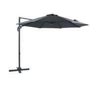AXI Marisol Sombrilla Terraza Gris/Gris -Sombrilla Grande Diam 300cm - Sombrilla para jardin, marco de aluminio - Rotacion 360Grados - Parasol Terraza inclinable - Resistente a los rayos uV