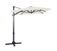 AXI Milad Premium Sombrilla Terraza Gris/Beige - Sombrilla Jardin 200x300cm - Parasol Terraza, marco de aluminio, rotacion 360Grados, Sombrilla de Pie 3x3 - Resistente a los rayos uV