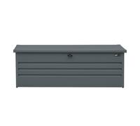 AXI Miles Baul exterior de metal - 1000L, antracita - arcon exterior con base y cerradura - arcon Jardin para herramientas de jardineria, cojines - 185 x 82 x 75 cm.
