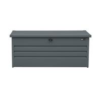 AXI Miles Baul exterior de metal - 600L, antracita - arcon exterior con base y cerradura - arcon Jardin para herramientas de jardineria, cojines - 165 x 70 x 62 cm