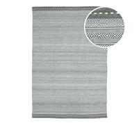 AXI Rhodos Alfombra para exteriores, rectangular, verde - Perfecta para debajo de un conjunto de salon / Alfombra para exteriores fabricada con botEllas de PeT recicladas - 160 x 230 cm