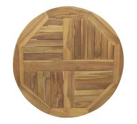 AXI Sari Bandeja giratoria de madera de teca Diam 60 cm | Plato para servir, redondo | Perfecto para bebidas, tartas y accesorios