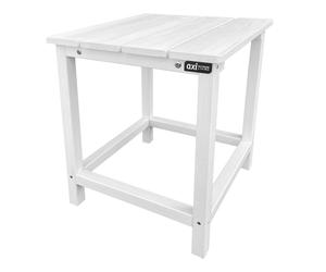 AXI Tess Mesita auxiliar de madera color cafe | Para jardin, balcon, terraza | Para salon 40,5 x 40,5 x 46 cm