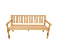 AXI Violette Banco de jardin de madera marron | Banco de exterior con reposabrazos, 100 % madera de abeto hemlock con certificacion FSC - 2 personas | Con respaldo | 170 x 62,5 x 92,5 cm