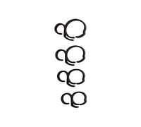 Axis Line Set de 4 Clips para Manguera de 8,2 mm y Barra Telescópica | Abrazaderas snap-fit de plástico resistente para guía de agua profesional, montaje sin herramientas y uso en exteriores