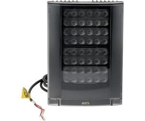 AXIS T90D90: Iluminador infrarrojo. Se puede montar en techo, en poste o en pared. Para uso en interiores y exteriores. 24 V. 100 vatios. Color . Compatible con los modelos AXIS D3110, P1455-LE, P1455