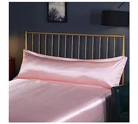 AXOINLEXER Funda de almohada de seda para cabello y piel, 48 x 120 cm/48 x 150 cm, funda de almohada extra larga para parejas, funda de almohada súper suave, elegante jade, 48 x 120 cm