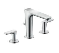 Axor Citterio C - Grifo de lavabo con desagüe, instalación de 3 orificios, EcoSmart, cromo 49060000