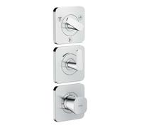 Axor Citterio C - Grifo empotrado termostático para 3 dispositivos, cromo 49710000