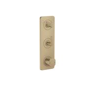 Axor Citterio C - Grifo termostático empotrado para 2 aparatos, bronce cepillado 49701140