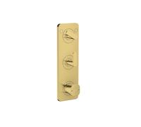 Axor Citterio C - Grifo termostático empotrado, para 2 dispositivos, acabado pulido en oro 49700990