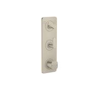 Axor Citterio C - Grifo termostático empotrado, para 2 dispositivos, níquel cepillado 49700820