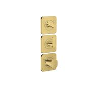 Axor Citterio C - Grifo termostático empotrado, para 3 dispositivos, aspecto dorado pulido 49710990