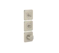 Axor Citterio C - Grifo termostático empotrado, para 3 dispositivos, níquel cepillado 49711820