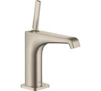 hansgrohe AXOR Citterio E Mezclador monomando de lavabo 125 sin juego de desagüe, 36101820, Color: Níquel Cepillado