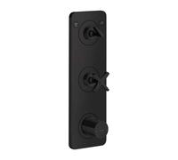 Axor Citterio E - Grifo termostático empotrado para 2 dispositivos, negro mate 36703670