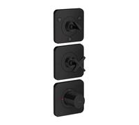 Axor Citterio E - Grifo termostático empotrado para 3 dispositivos, negro mate 36704670