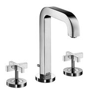 Axor Citterio - Grifo de lavabo, con desagüe, montaje de 3 orificios, cromo 39133000