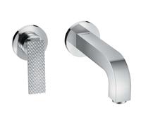 Axor Citterio - Grifo empotrado de lavabo, montaje de 2 orificios, cromo/corte de diamante 39181000